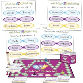 Wishful Thinking - Players Think Fast to Solve The Mystery Words in Time - Great for All Ages at Adult and Family Game Night Wishful Thinking - Players Think Fast to Solve The Mystery Words in Time - Great for All Ages at Adult and Family Game Night