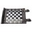 Sondergut Roll-Up Portable Suede Travel Chess & Checkers Game Set - Compact Perfect for RV Adventure Travel, Cruise, Airplane, Camping, Backpacking, Road Trips, and More.