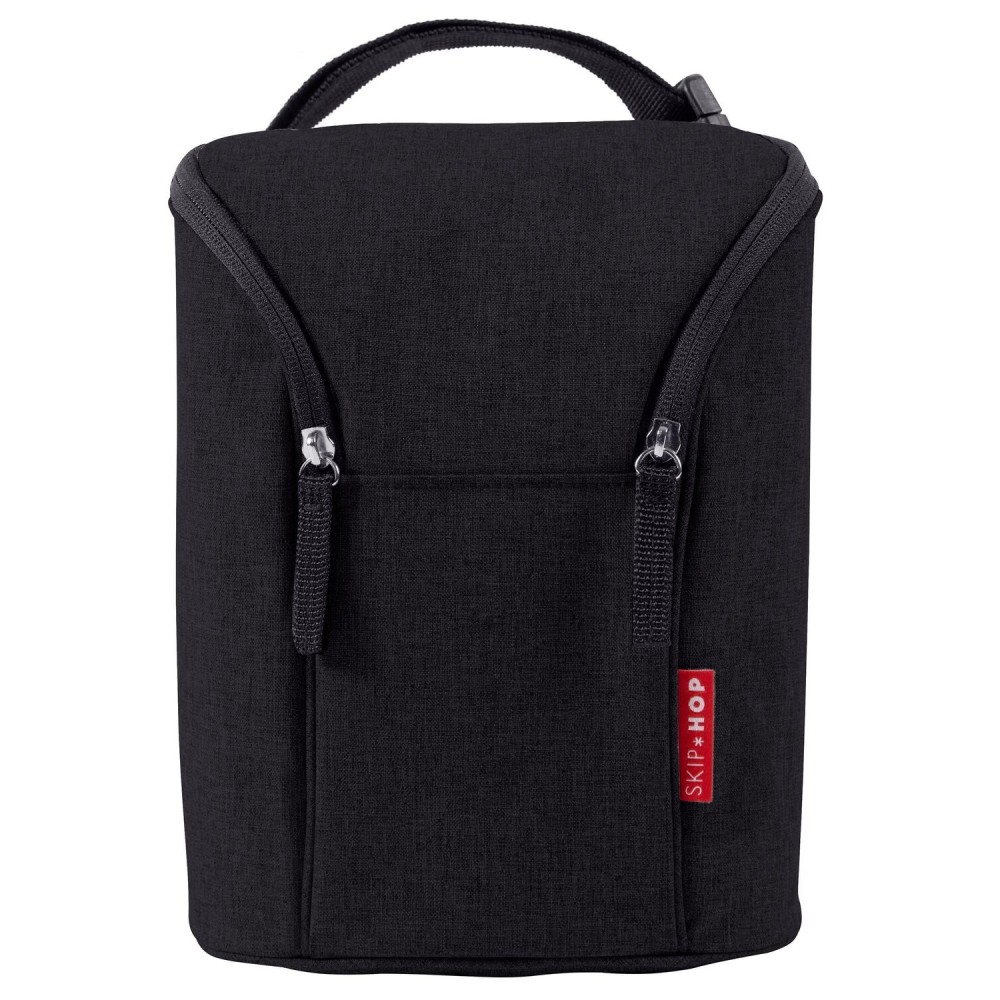 Skip Hop Baby Breastmilk Cooler Insulated Bottle Bag, Grab & Go, Black Skip Hop Baby Breastmilk Cooler Insulated Bottle Bag, Grab & Go, Black