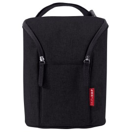 Skip Hop Baby Breastmilk Cooler Insulated Bottle Bag, Grab & Go, Black