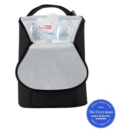 Skip Hop Baby Breastmilk Cooler Insulated Bottle Bag, Grab & Go, Black Skip Hop Baby Breastmilk Cooler Insulated Bottle Bag, Grab & Go, Black