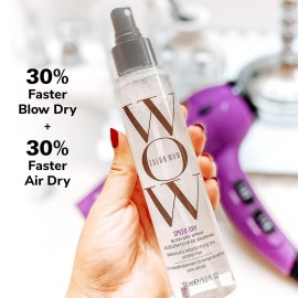 COLOR WOW Speed Dry Blow Dry Spray - Cut Blow Dry Time by 30% | Heat Protectant, Prevent Breakage | Cruelty-Free & Gluten-Free COLOR WOW Speed Dry Blow Dry Spray - Cut Blow Dry Time by 30% | Heat Protectant, Prevent Breakage | Cruelty-Free & Gluten-Free