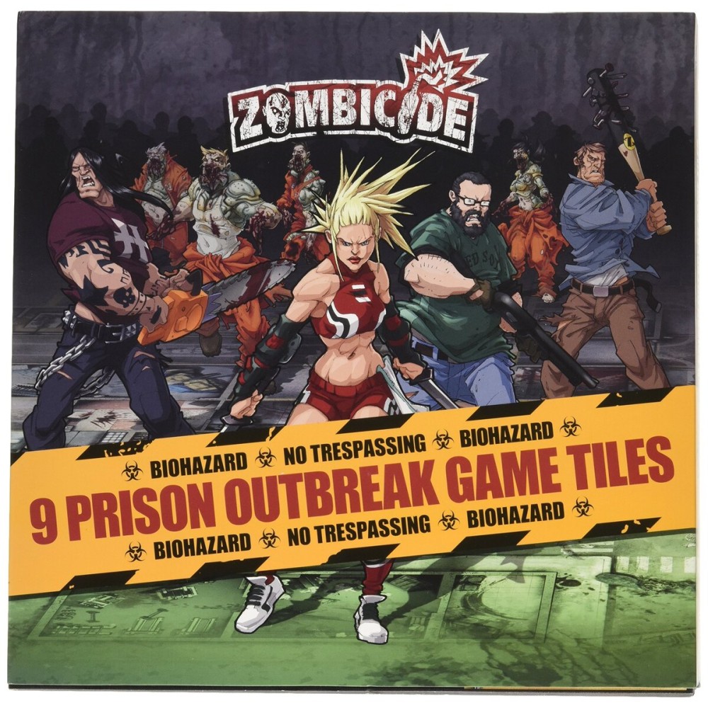 CMON Zombicide Season 2: Prison Outbreak 9 Double-Sided Game Tiles - Enhance Your Zombie Apocalypse Experience! Cooperative Strategy Game, Ages 14+, 1-6 Players, 1 Hour Playtime, Made CMON Zombicide Season 2: Prison Outbreak 9 Double-Sided Game Tiles - Enhance Your Zombie Apocalypse Experience! Cooperative Strategy Game, Ages 14+, 1-6 Players, 1 Hour Playtime, Made