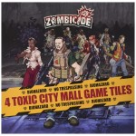 CMON Zombicide 4 Toxic City Mall Game Tiles - Expand Your Zombicide Adventures in The Toxic City Mall! Cooperative Strategy Game, Ages 14+, 1-6 Players, 1 Hour Playtime, Made