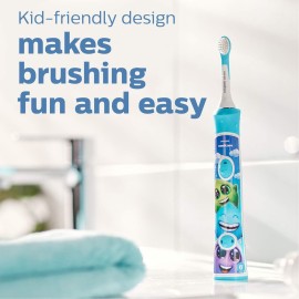 Philips Sonicare for Kids 7+ Genuine Replacement Toothbrush Heads, 2 Brush Heads, Turquoise and White, Standard, HX6042/94 Philips Sonicare for Kids 7+ Genuine Replacement Toothbrush Heads, 2 Brush Heads, Turquoise and White, Standard, HX6042/94