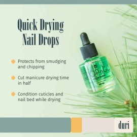 duri Drop\'n Go Quick Dry Nail Drops - Fast Drying Drops for Long Lasting Nail Polish 0.61 fl. oz.