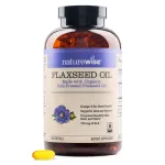 NatureWise Flaxseed Oil 1200 mg, Fish Free Omega 3 6 9 with 720mg ALA, Dietary Supplement for Heart Health Support - Organic, Cold Pressed, Non-GMO - 240 Softgels[8-Month Supply]