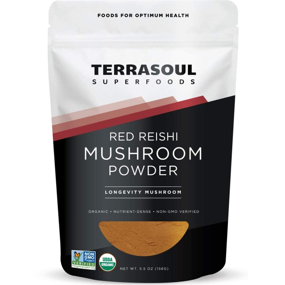 Terrasoul Superfoods Organic Reishi Mushroom Powder (4:1 Extract), 5.5 Oz, Immune Support, Stress Relief, Better Sleep, Embrace The Power of Adaptogenic Mushrooms Terrasoul Superfoods Organic Reishi Mushroom Powder (4:1 Extract), 5.5 Oz, Immune Support, Stress Relief, Better Sleep, Embrace The Power of Adaptogenic Mushrooms