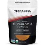 Terrasoul Superfoods Organic Reishi Mushroom Powder (4:1 Extract), 5.5 Oz, Immune Support, Stress Relief, Better Sleep, Embrace The Power of Adaptogenic Mushrooms