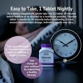 21st Century, Melatonin Quick Dissolve Tablets 10 mg, White, Cherry, 120 Count 21st Century, Melatonin Quick Dissolve Tablets 10 mg, White, Cherry, 120 Count