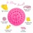 Scala Silicone Anti Cellulite Massager, Body Shower Scrubber, Cellulite Remover - Improve Circulation, Distribute Fat Deposits, Body Massager, Exfoliator, Fat Roller Use with Creams and Oils - Pink