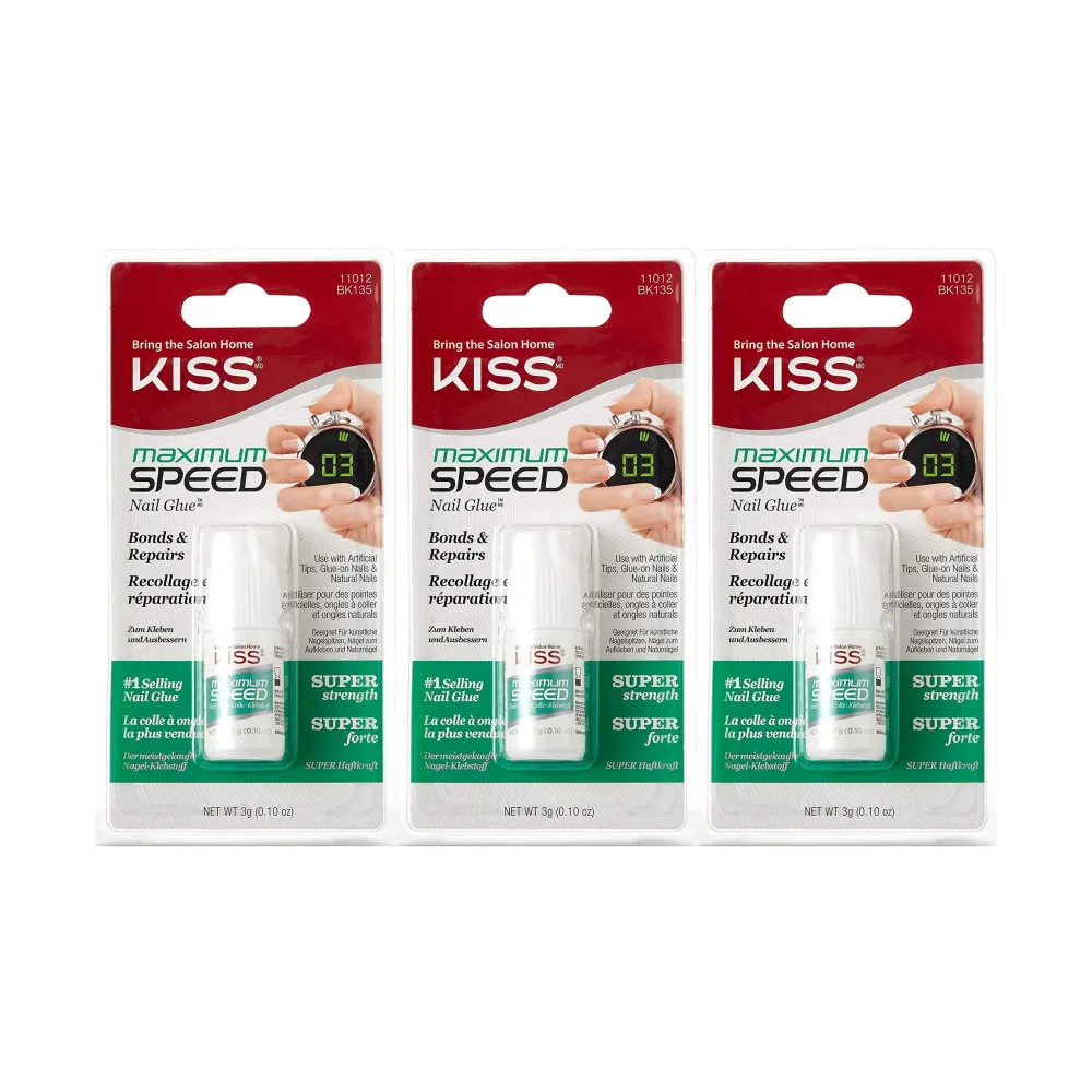 Kiss Maximum Speed Nail Glue (3 Pack) Kiss Maximum Speed Nail Glue (3 Pack)