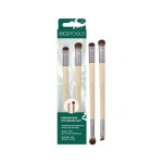 EcoTools Eye Enhancing Duo Makeup Brush Kit, For Enhanced Eye Look, Use to Define, Blend, Smudge, and Shade, 2 Piece Set