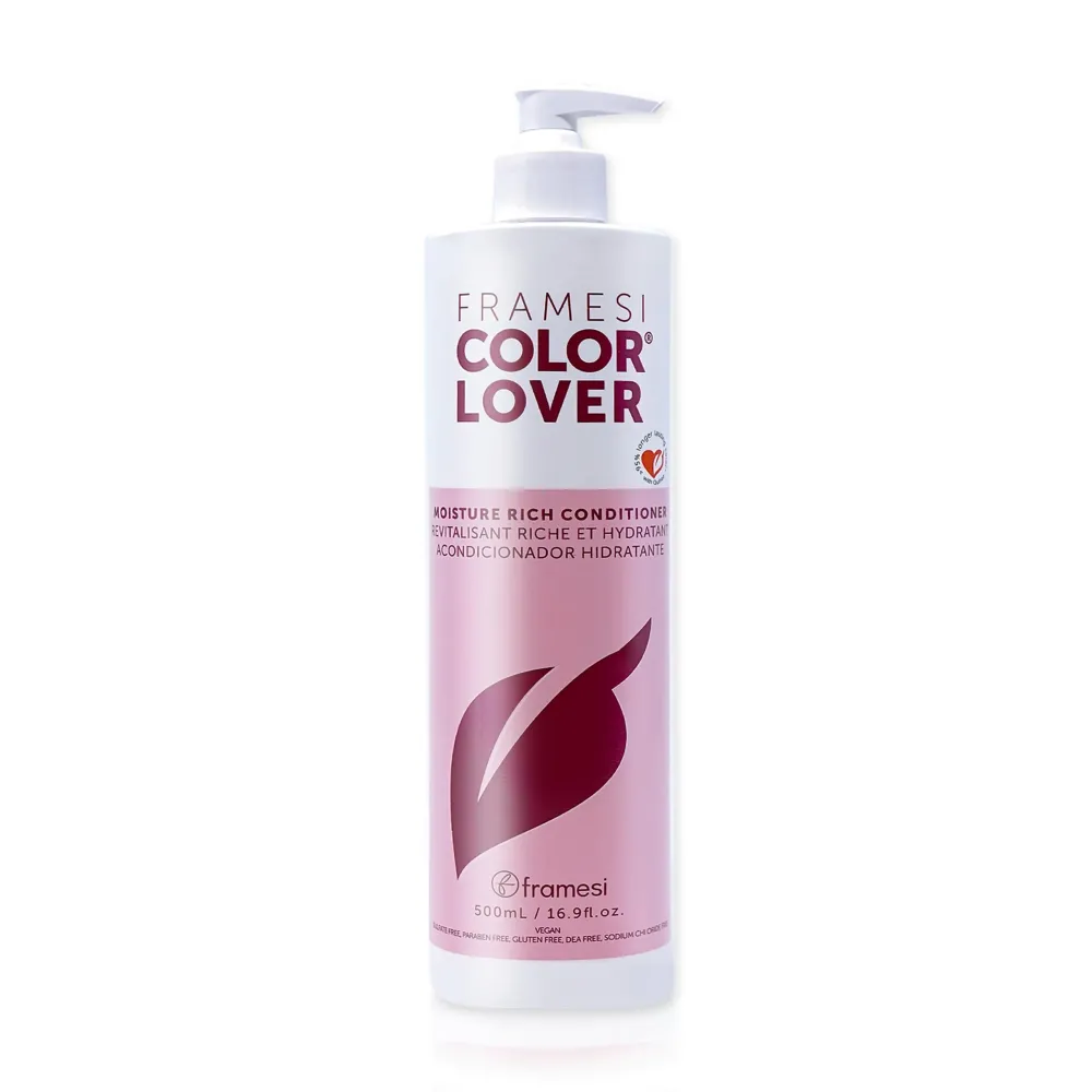 Framesi Color Lover Moisture Rich Conditioner, 16.9 fl oz, Sulfate Free Conditioner with Coconut Oil and Quinoa, Color Treated Hair Framesi Color Lover Moisture Rich Conditioner, 16.9 fl oz, Sulfate Free Conditioner with Coconut Oil and Quinoa, Color Treated Hair