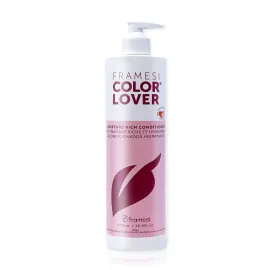 Framesi Color Lover Moisture Rich Conditioner, 16.9 fl oz, Sulfate Free Conditioner with Coconut Oil and Quinoa, Color Treated Hair