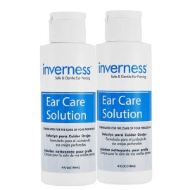 Inverness After Piercing Ear Care Solution 4 Oz 2-Pack - Gentle Antiseptic with Benzalkonium Chloride - Promotes Healing & Prevents Infection Inverness After Piercing Ear Care Solution 4 Oz 2-Pack - Gentle Antiseptic with Benzalkonium Chloride - Promotes Healing & Prevents Infection