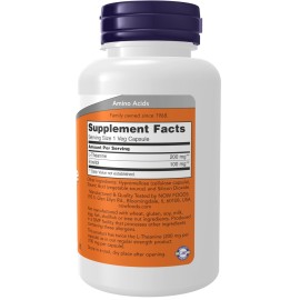 NOW Foods Supplements, L-Theanine 200 mg with Inositol, Stress Management*, 120 Veg Capsules NOW Foods Supplements, L-Theanine 200 mg with Inositol, Stress Management*, 120 Veg Capsules