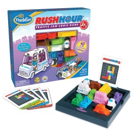 ThinkFun Rush Hour Junior - Classic Traffic Jam Logic Game | STEM Toy for Kids | Engaging Puzzles for Ages 5 and Up | Junior Edition of The International ThinkFun Rush Hour Junior - Classic Traffic Jam Logic Game | STEM Toy for Kids | Engaging Puzzles for Ages 5 and Up | Junior Edition of The International