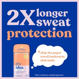 Dry Idea Gel Deodorant & Antiperspirant | 2X Longer Sweat Protection | 72-Hour Odor Protection | Unscented & Hypoallergenic for Sensitive Skin, 3 oz. (6 count) Dry Idea Gel Deodorant & Antiperspirant | 2X Longer Sweat Protection | 72-Hour Odor Protection | Unscented & Hypoallergenic for Sensitive Skin, 3 oz. (6 count)