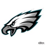 NFL Siskiyou Sports Fan Shop Philadelphia Eagles Logo Magnets 8 inch sheet Team Color