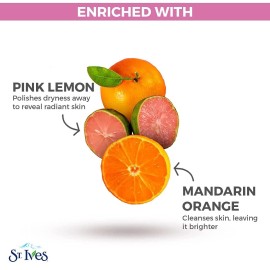 St. Ives Radiant Skin Face Scrub For Dull Skin Pink Lemon and Mandarin Orange Dermatologist-Tested Face Wash Scrub With 100 percent Natural Exfoliants 6 oz St. Ives Radiant Skin Face Scrub For Dull Skin Pink Lemon and Mandarin Orange Dermatologist-Tested Face Wash Scrub With 100 percent Natural Exfoliants 6 oz