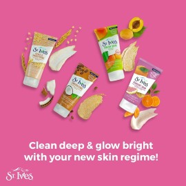St. Ives Radiant Skin Face Scrub For Dull Skin Pink Lemon and Mandarin Orange Dermatologist-Tested Face Wash Scrub With 100 percent Natural Exfoliants 6 oz St. Ives Radiant Skin Face Scrub For Dull Skin Pink Lemon and Mandarin Orange Dermatologist-Tested Face Wash Scrub With 100 percent Natural Exfoliants 6 oz