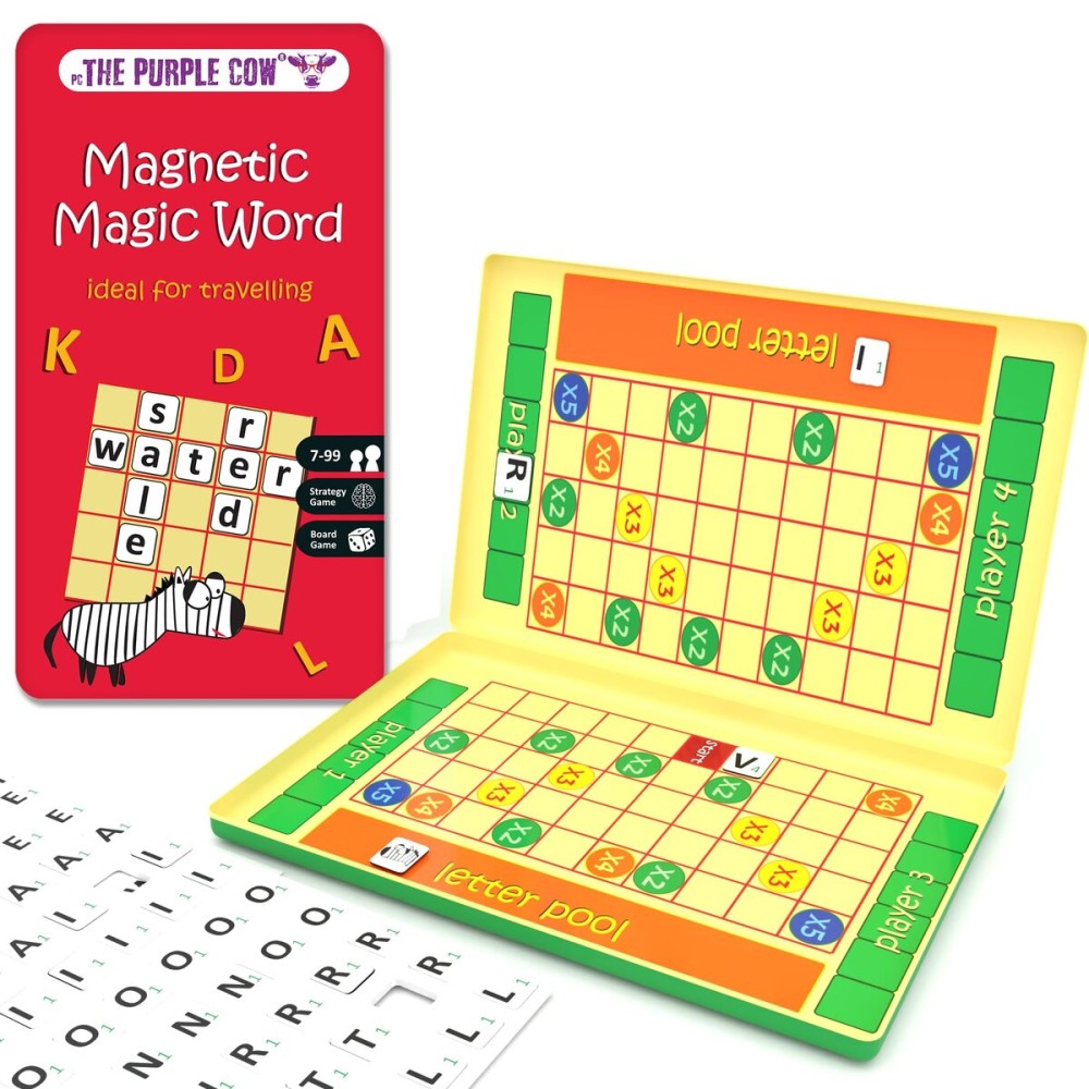 The Purple Cow- Magic Word Game with Magnetic Board. For kids and adults. Great for learning new words from dictionary. The Purple Cow- Magic Word Game with Magnetic Board. For kids and adults. Great for learning new words from dictionary.