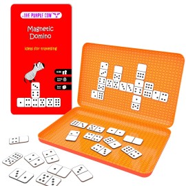 Magnetic Travel Dominoes Game - Car Games , Airplane Games and Quiet Games