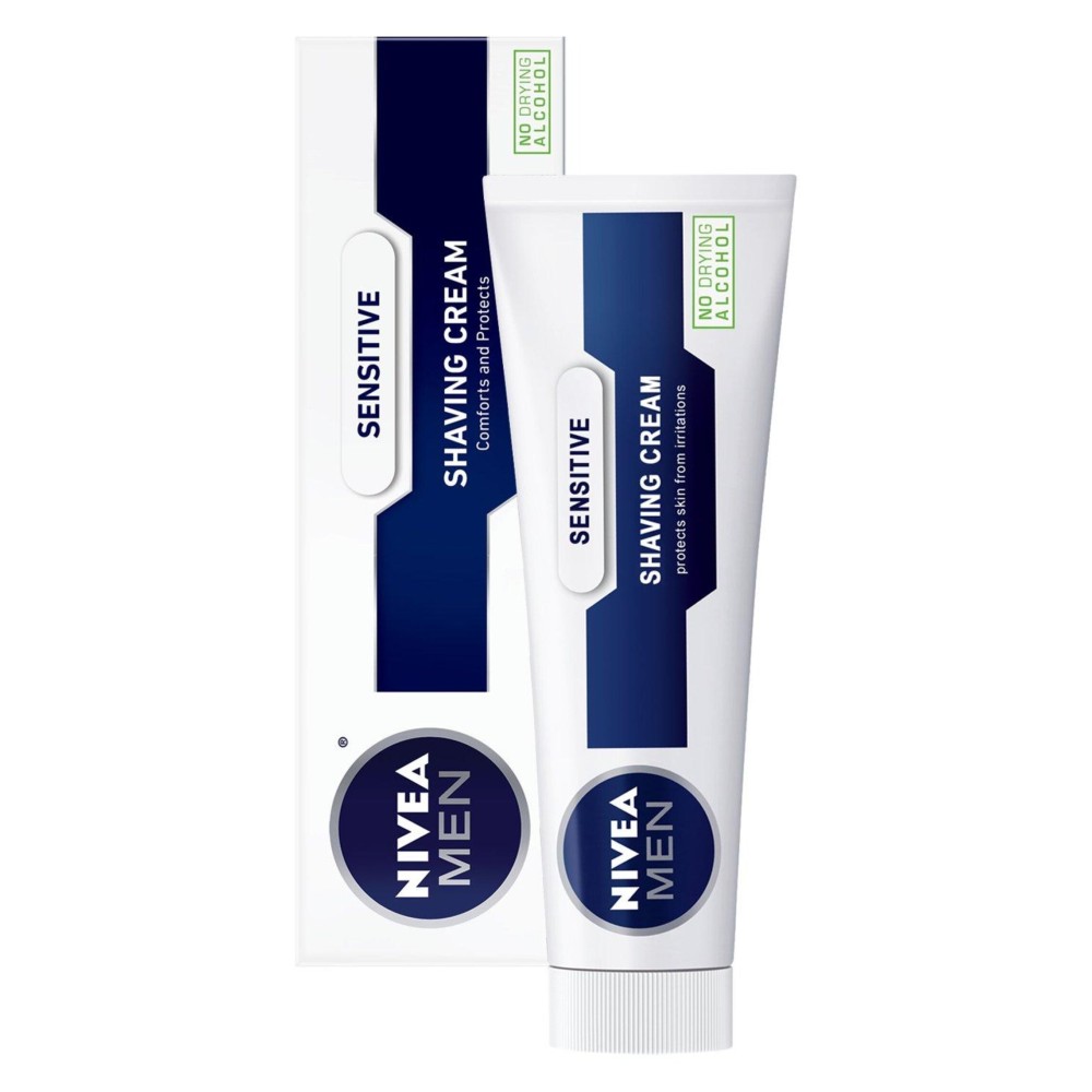 NIVEA MEN Sensitive Shaving Cream, 3.5 oz Tube NIVEA MEN Sensitive Shaving Cream, 3.5 oz Tube