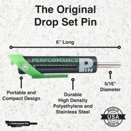 PERFORMANCE PIN The Original Drop Set Pins for Gym | One More Rep with Weight Stack Pins | Instant Transition to Lower Weights for More Reps | Proudly Made in America | 5/16 Pin | Black PERFORMANCE PIN The Original Drop Set Pins for Gym | One More Rep with Weight Stack Pins | Instant Transition to Lower Weights for More Reps | Proudly Made in America | 5/16 Pin | Black