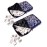 Linda Li New! - American Mahjong Set 166 Premium White Tiles, 4 All-in-One Rack/Pushers, Blue Paisley Soft Bag - Classic Full Size Complete Mahjongg Set