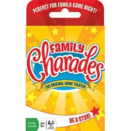 Outset Media Family Charades Card Game Travel Friendly - Includes Over 300 Charades - Perfect for Parties, Vacations, and Holidays - Ages 8+ Outset Media Family Charades Card Game Travel Friendly - Includes Over 300 Charades - Perfect for Parties, Vacations, and Holidays - Ages 8+