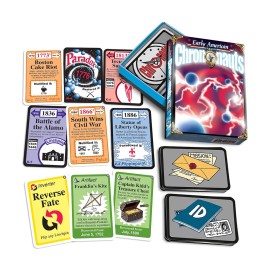 Looney Labs Early American Chrononauts Card Game - Travel Through Time and Change History