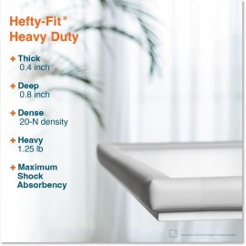 Roving Cove HeftyFit Edge Corner Protector Baby Proofing (Large 15ft Edge 4 Corners), Heavy-Duty, Soft NBR Rubber Foam, Furniture Fireplace Safety Bumper Guard, 3M Adhesive, Oyster White (Off White) Roving Cove HeftyFit Edge Corner Protector Baby Proofing (Large 15ft Edge 4 Corners), Heavy-Duty, Soft NBR Rubber Foam, Furniture Fireplace Safety Bumper Guard, 3M Adhesive, Oyster White (Off White)