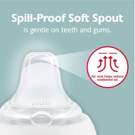 NUK Learner Cup, 6+ Months, Timeless Collection, Amazon Exclusive, 5 Oz, Pack of 2 - BPA Free, Spill Proof Sippy Cup