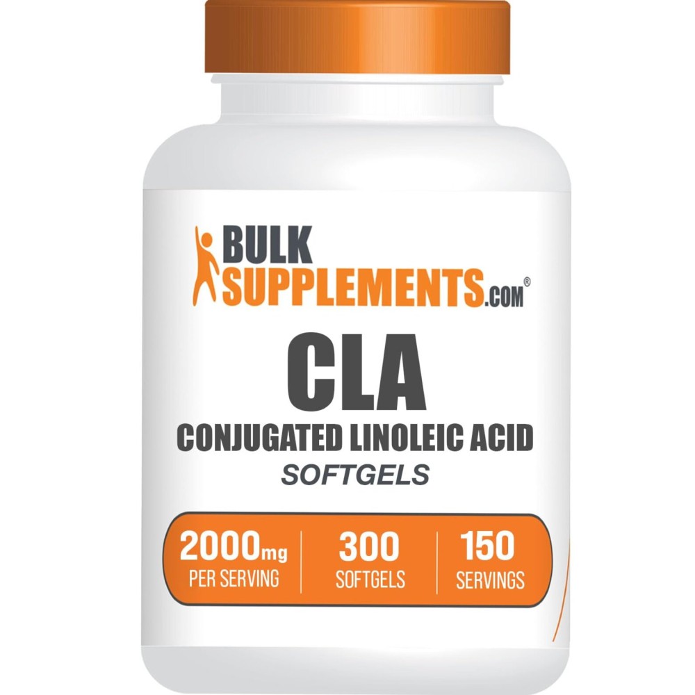 BulkSupplements.com Conjugated Linoleic Acid Softgels - CLA Supplements, CLA 2000mg, CLA Safflower Capsules, CLA Pills - 2 CLA Softgels per Serving, 150-Day Supply, 300 Softgels BulkSupplements.com Conjugated Linoleic Acid Softgels - CLA Supplements, CLA 2000mg, CLA Safflower Capsules, CLA Pills - 2 CLA Softgels per Serving, 150-Day Supply, 300 Softgels