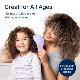 Crave Naturals Glide Thru Hair Brush - Detangler Brush for Curly, Straight, Wet or Dry Hair - Gentle Detangling Brushes for Adults, Kids, Toddlers - Hair Accessories for Women, 7.5x3 - Purple Crave Naturals Glide Thru Hair Brush - Detangler Brush for Curly, Straight, Wet or Dry Hair - Gentle Detangling Brushes for Adults, Kids, Toddlers - Hair Accessories for Women, 7.5x3 - Purple