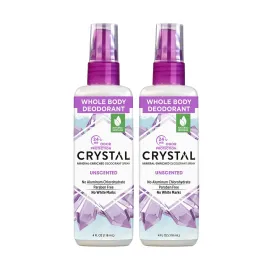 Crystal Body Deodorant Spray-4 fl oz, 2 pack
