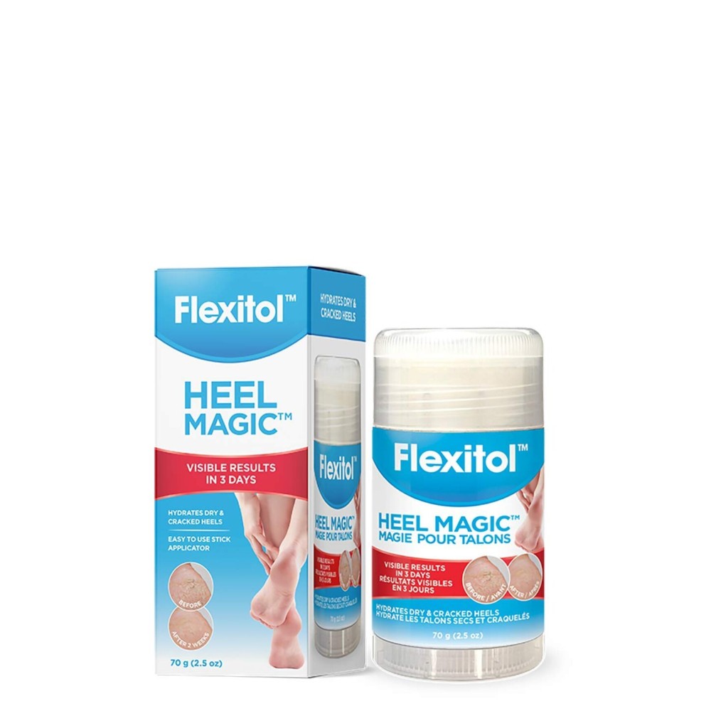 Flexitol Heel Magic For Dry Skin or Rough Heels with Shea Butter & Vitamin E, 2.5 Ounce Flexitol Heel Magic For Dry Skin or Rough Heels with Shea Butter & Vitamin E, 2.5 Ounce