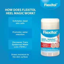 Flexitol Heel Magic For Dry Skin or Rough Heels with Shea Butter & Vitamin E, 2.5 Ounce Flexitol Heel Magic For Dry Skin or Rough Heels with Shea Butter & Vitamin E, 2.5 Ounce