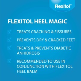 Flexitol Heel Magic For Dry Skin or Rough Heels with Shea Butter & Vitamin E, 2.5 Ounce Flexitol Heel Magic For Dry Skin or Rough Heels with Shea Butter & Vitamin E, 2.5 Ounce