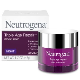 Neutrogena Triple Age Repair Anti-Aging Night Cream Facial Moisturizer, Tone-Evening Dark Spot Remover & Firming Anti-Wrinkle Nighttime Face & Neck Cream, Vitamin C & Glycerin, 1.7 oz Neutrogena Triple Age Repair Anti-Aging Night Cream Facial Moisturizer, Tone-Evening Dark Spot Remover & Firming Anti-Wrinkle Nighttime Face & Neck Cream, Vitamin C & Glycerin, 1.7 oz