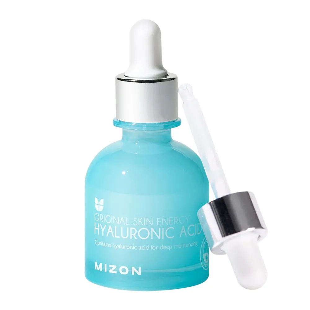 MIZON Hyaluronic Acid 100 Serum - Pure Hyaluronic Acid for Deep Hydration, Plumping & Skin Barrier Support - Lightweight K-Beauty Ampoule for Glass Skin Glow (1.01 fl. oz)