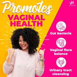 vH essentials Probiotics with Prebiotics and Cranberry Feminine Health Supplement - 60 Capsules vH essentials Probiotics with Prebiotics and Cranberry Feminine Health Supplement - 60 Capsules