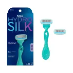 Schick Hydro Silk Sensitive Women\'s Razor | 5-Blade Razors for Women Sensitive Skin | Womens Razors Sensitive Skin | 1 Handle & 2 Razor Blade Refills