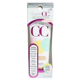 Physicians Formula Super CC+ Cream Color-Correction + Care Cream Full Coverage Foundation, Anti Aging Hydrating Serum, For Uneven Skin Tone, Dermatologist Approved, Light Physicians Formula Super CC+ Cream Color-Correction + Care Cream Full Coverage Foundation, Anti Aging Hydrating Serum, For Uneven Skin Tone, Dermatologist Approved, Light