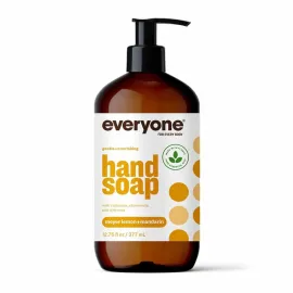 Everyone Liquid Hand Soap, 12.75 Ounce (Pack of 1), Meyer Lemon and Mandarin, Plant-Based Cleanser with Pure Essential Oils