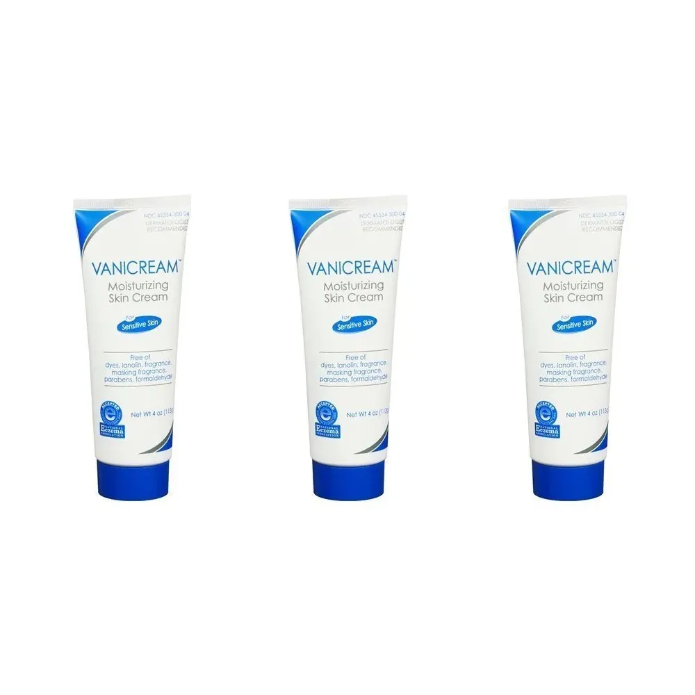 Vanicream Moisturizing Skin Cream for Sensitive Skin, 4 Oz (Pack of 3) Vanicream Moisturizing Skin Cream for Sensitive Skin, 4 Oz (Pack of 3)