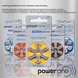 Power One Hearing Aid Battery Size 10 - Pack Of 60 Batteries Power One Hearing Aid Battery Size 10 - Pack Of 60 Batteries