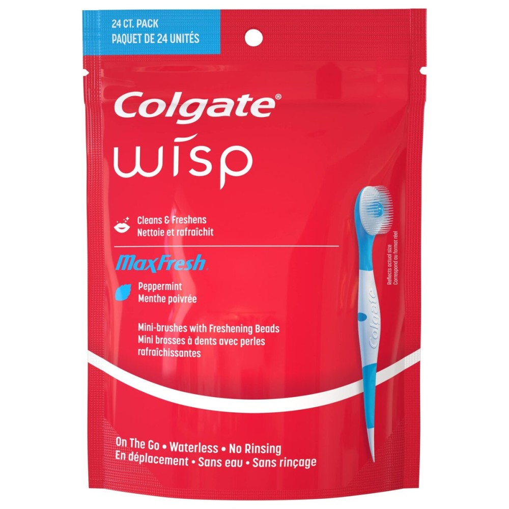 Colgate Wisp Max Fresh Peppermint Mini-Brushes, 24 count Colgate Wisp Max Fresh Peppermint Mini-Brushes, 24 count